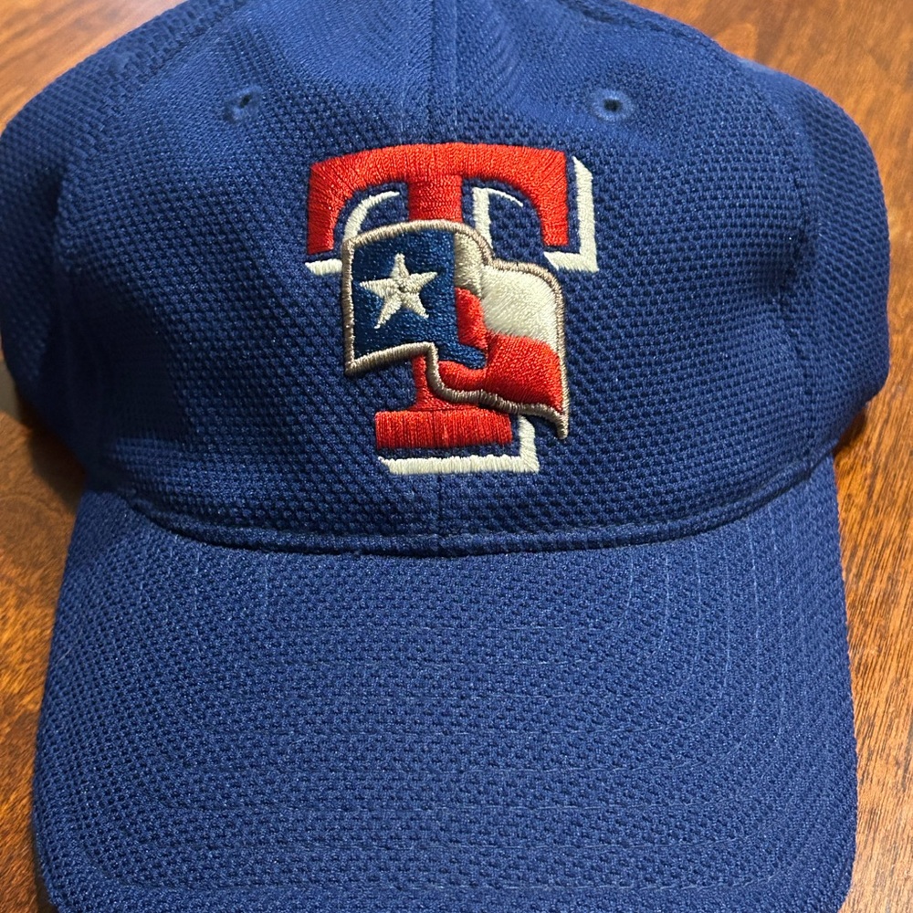 New Era 39/30 Blue Performance Texas Rangers Baseball Hat Small/Medium
